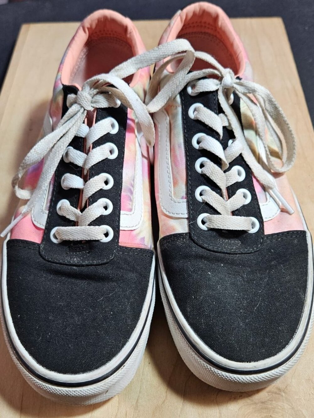 Vans Off the Wall Sneaker Women's Size 8 Tie Dye 500714 Canvas Lace Up Low Top